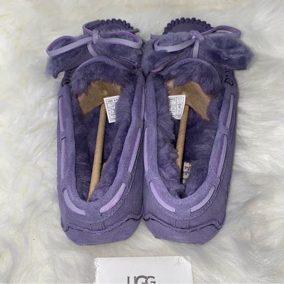 UGG 💜 size 9 Dakota double bow slippers New - Picture 4 of 15